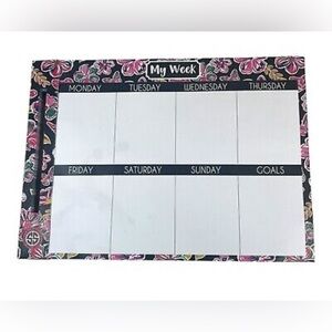 ‼️NWT Simply Southern Pink Paisley Weekly Planner Pad w/ gold plated pen